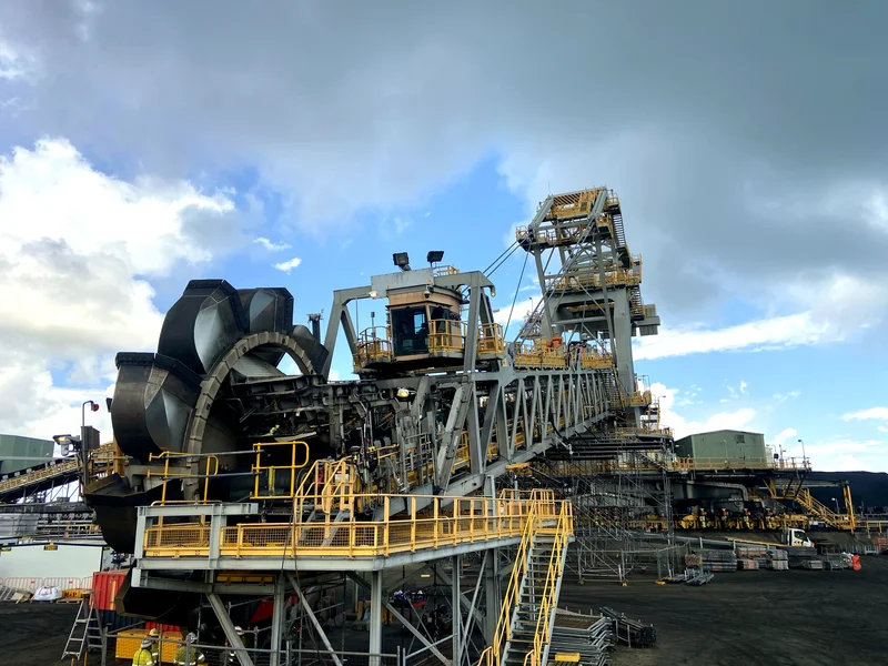 Bucket wheel reclaimer maintenance at Hay Point, EES QLD site engineering